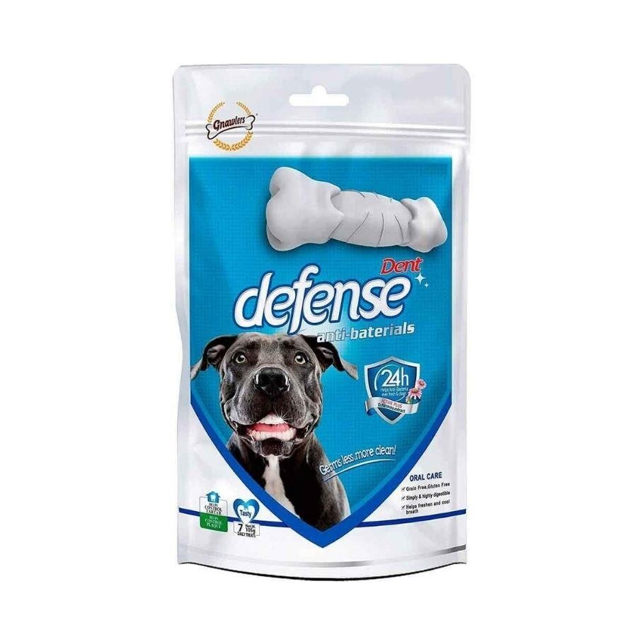 Gnawlers Dent Defense Anti-bacterial Diş Sağlığı Köpek Ödülü 105 GR 7'LI | SRC: Barcode: 6942133309381